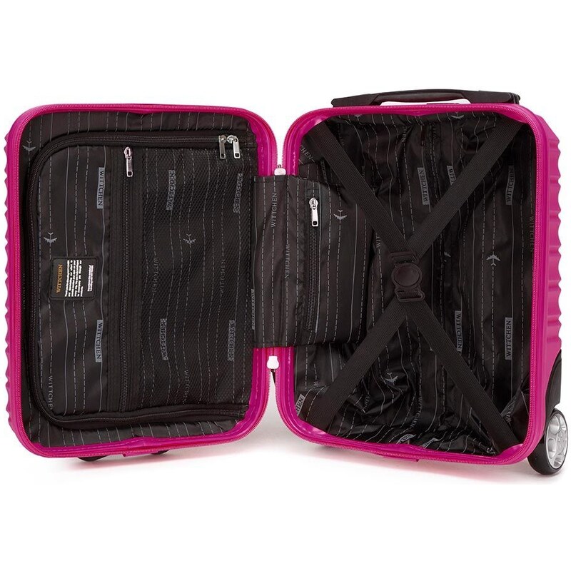 Kabinový kufr Wittchen, růžová, ABS