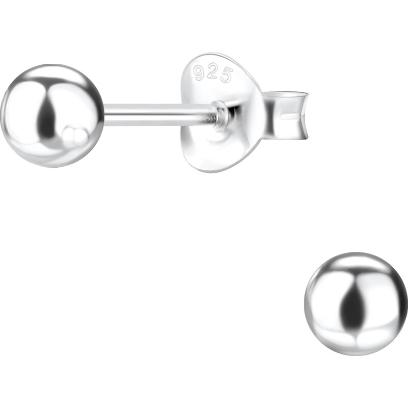 SYLVIENE Stříbrné náušnice Ball 4 mm 75027796