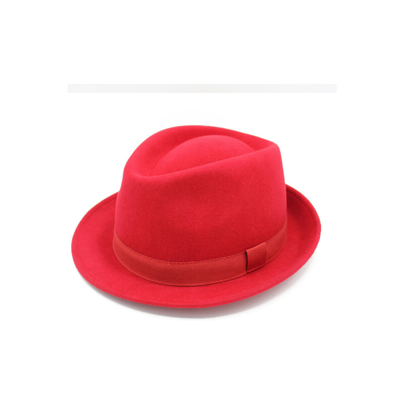 Hologramme Paris Unisex vlněný klobouk Claude červený
