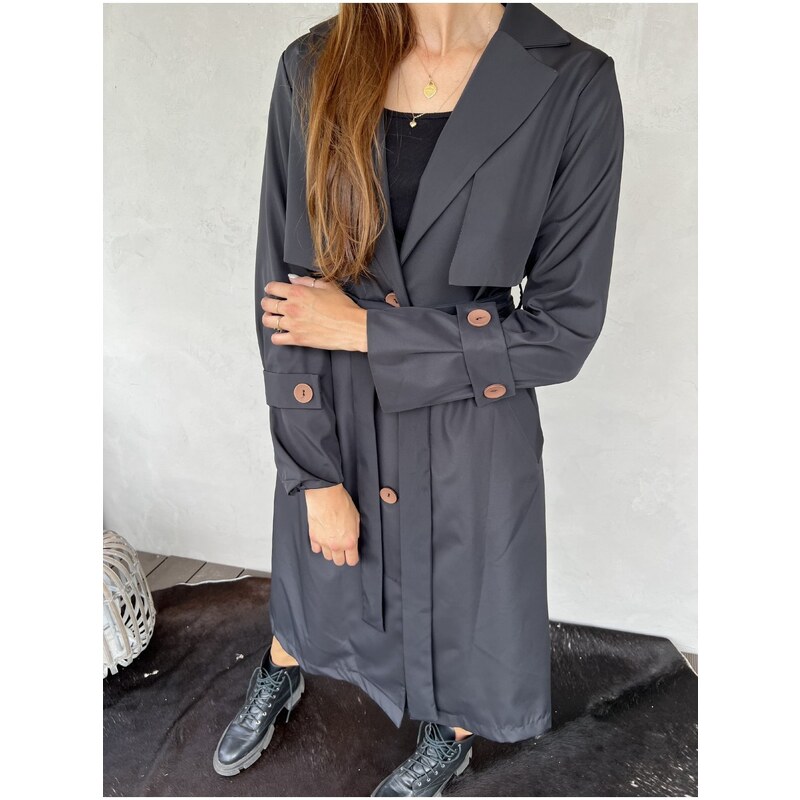 Fashion Lounge Trench coat Hit černý