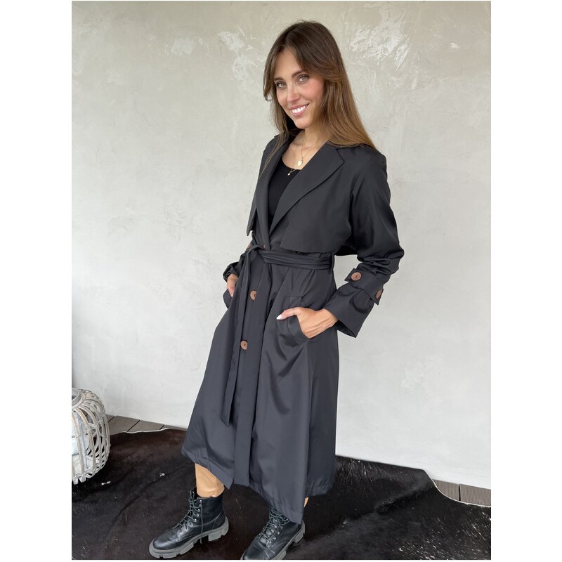 Fashion Lounge Trench coat Hit černý