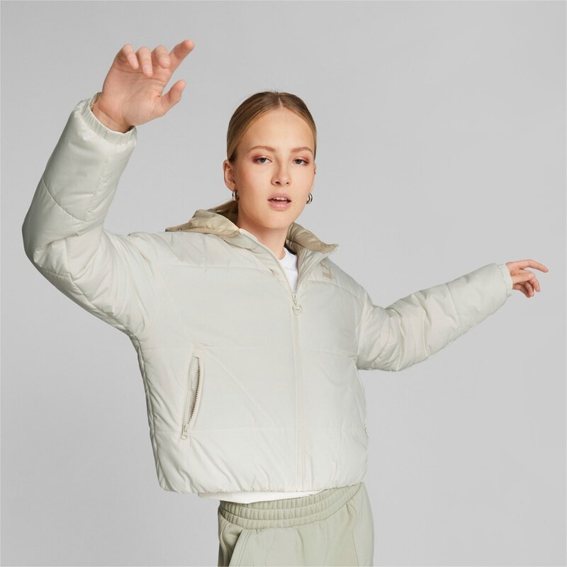 Puma Classics Hooded Padded Jacket white