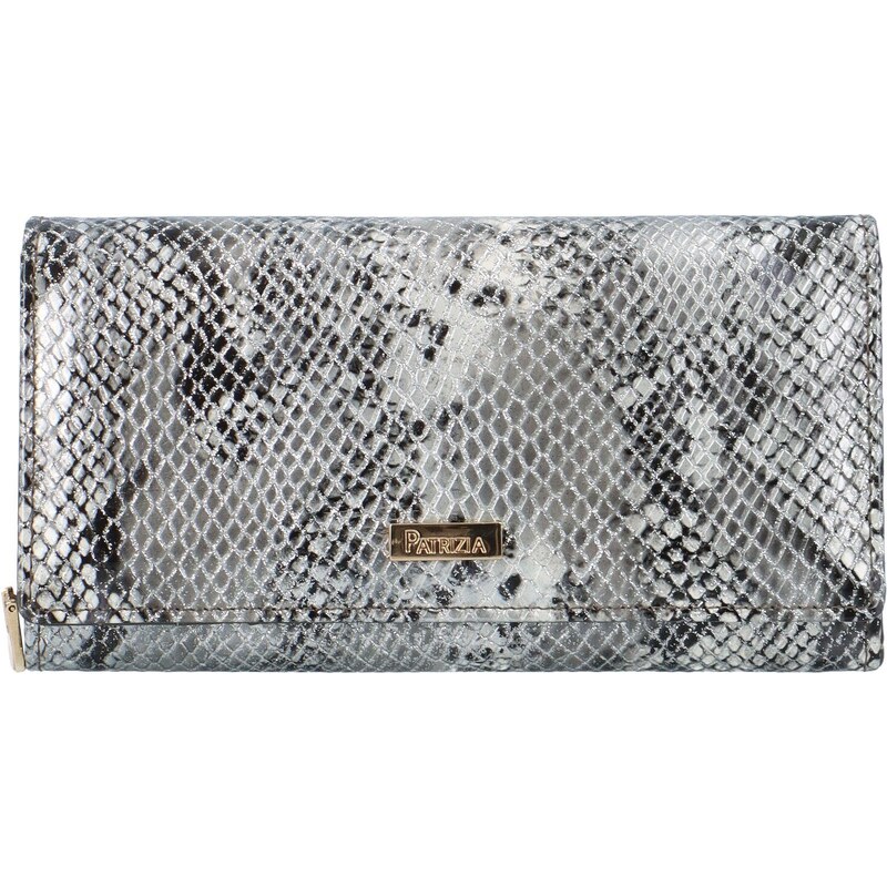 PATRIZIA Luxusní dámská kožená peněženka Euri, šedá