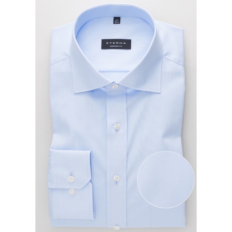 Košile Eterna Comfort Fit "Popeline" světle modrá 1100E187_10