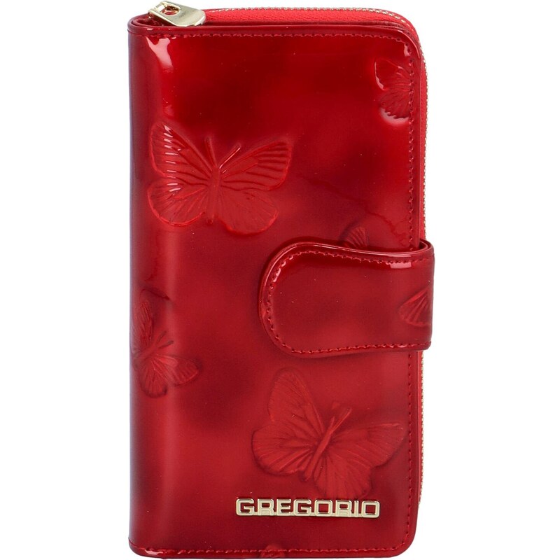 Dámská kožená peněženka červená - Gregorio Cecellia červená