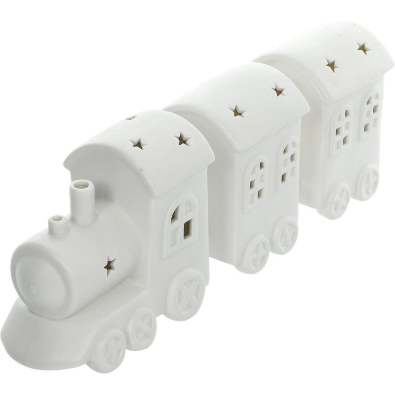 Retlux RXL 416 Vánoční dekorace vláček porcelán, 3LED, 3x LR44