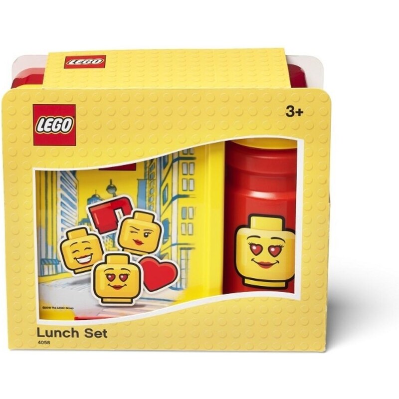 Lego Žluto červený svačinový set LEGO ICONIC Girl