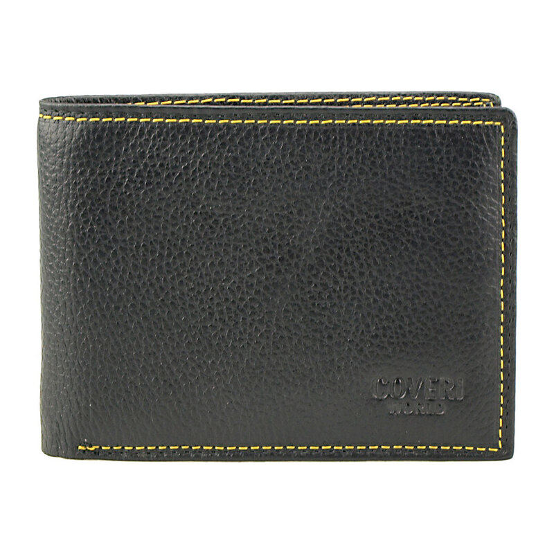 Italské kabelky a peněženky Coveri pánská peněženka černá/multicolor