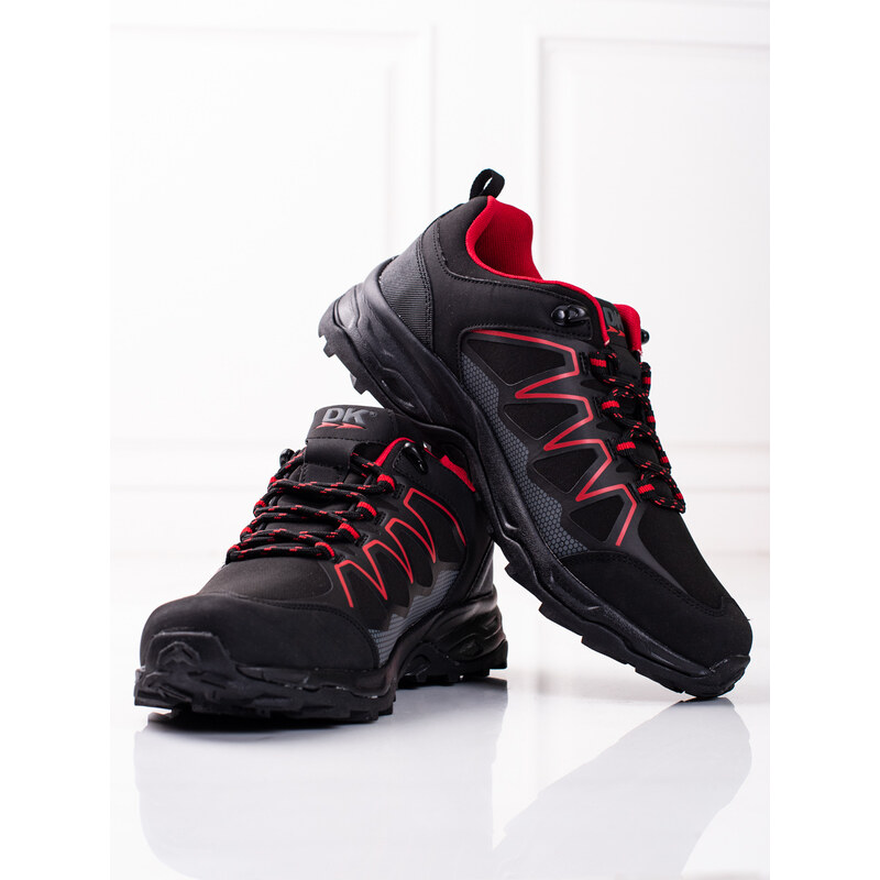 Pánské trekové boty DK černo-červené