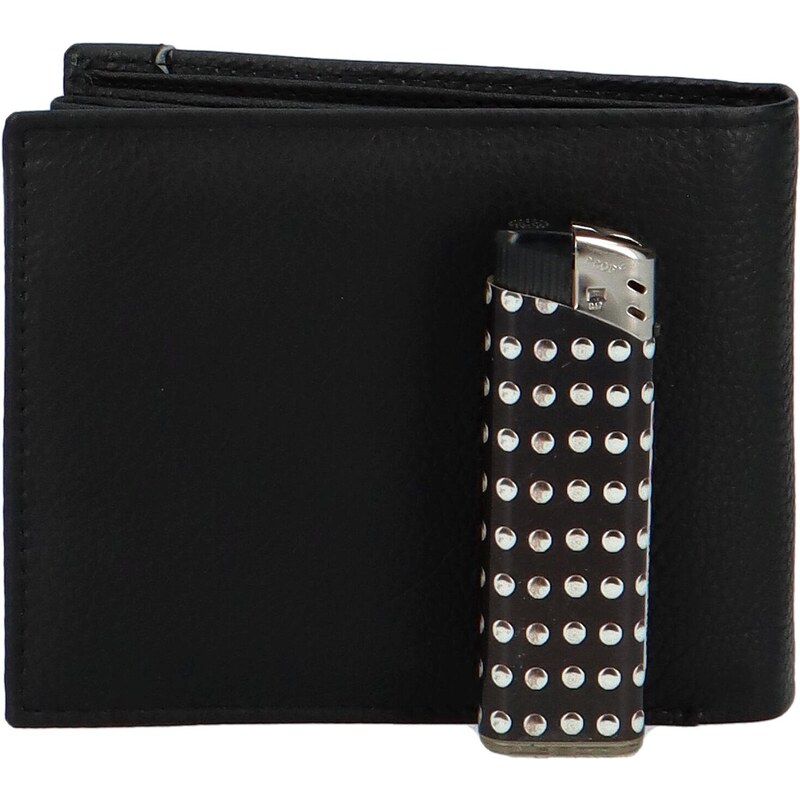 Sanchez Casual Luxusní pánská kožená peněženka Rivo, černá