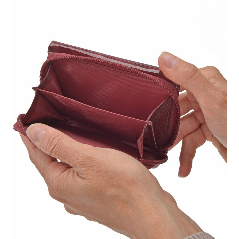 Dámská kožená peněženka Carmelo vínová 2105 S BO