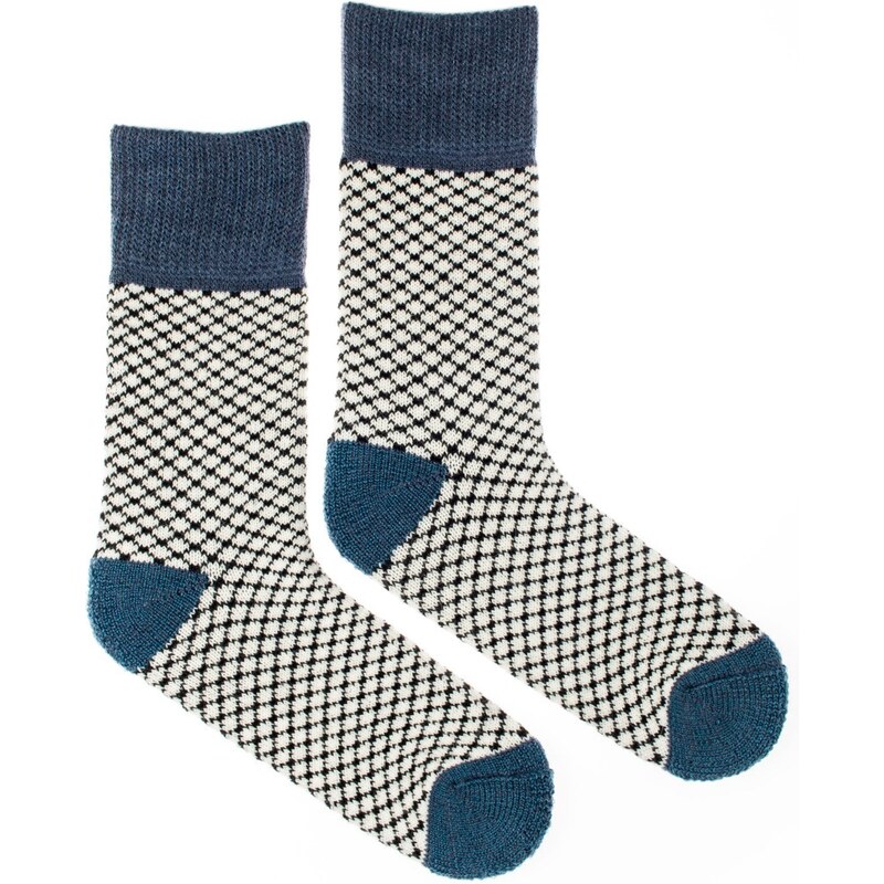 Fusakle Vlněné ponožky merino Vlnáč Slunce modré 105898574