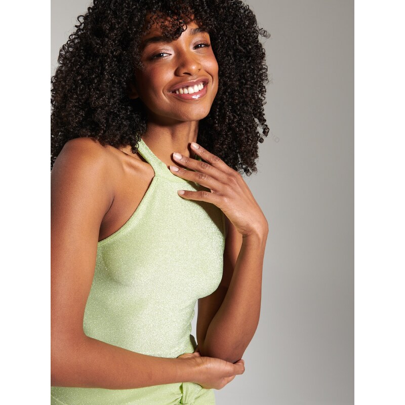 Sinsay - Crop top - zelená 107148997