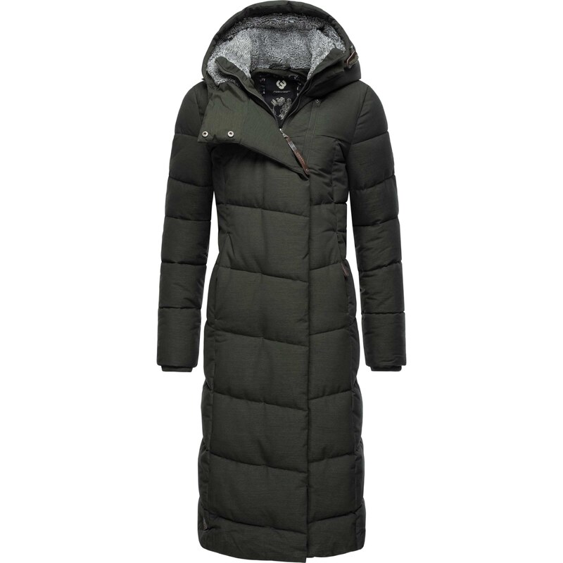 Ragwear Zimní kabát Pavla tmavě zelená