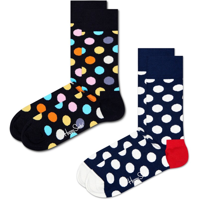 Happy Socks Ponožky 2-Pack Big Dot Socks mix barev