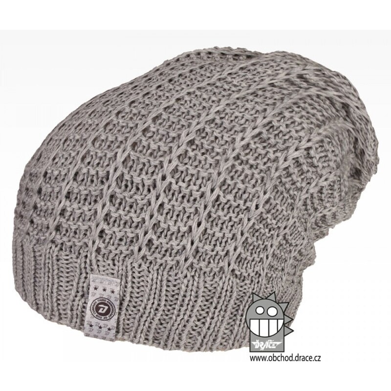 Merino pletená čepice Dráče - Harmony 19, šedá 117156695