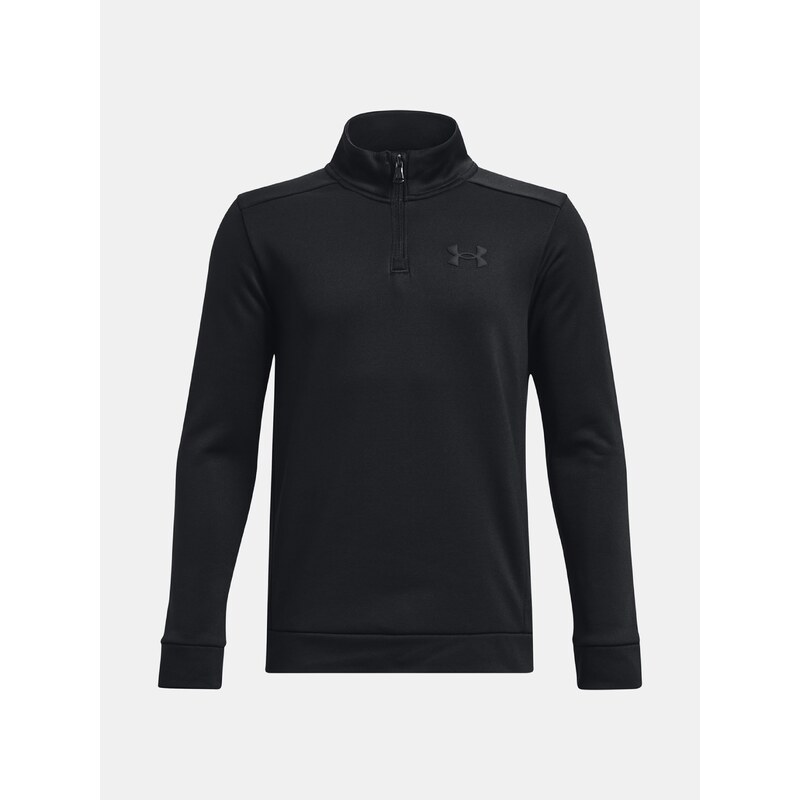 Černá klučičí mikina Under Armour UA Armour Fleece 1/4 Zip