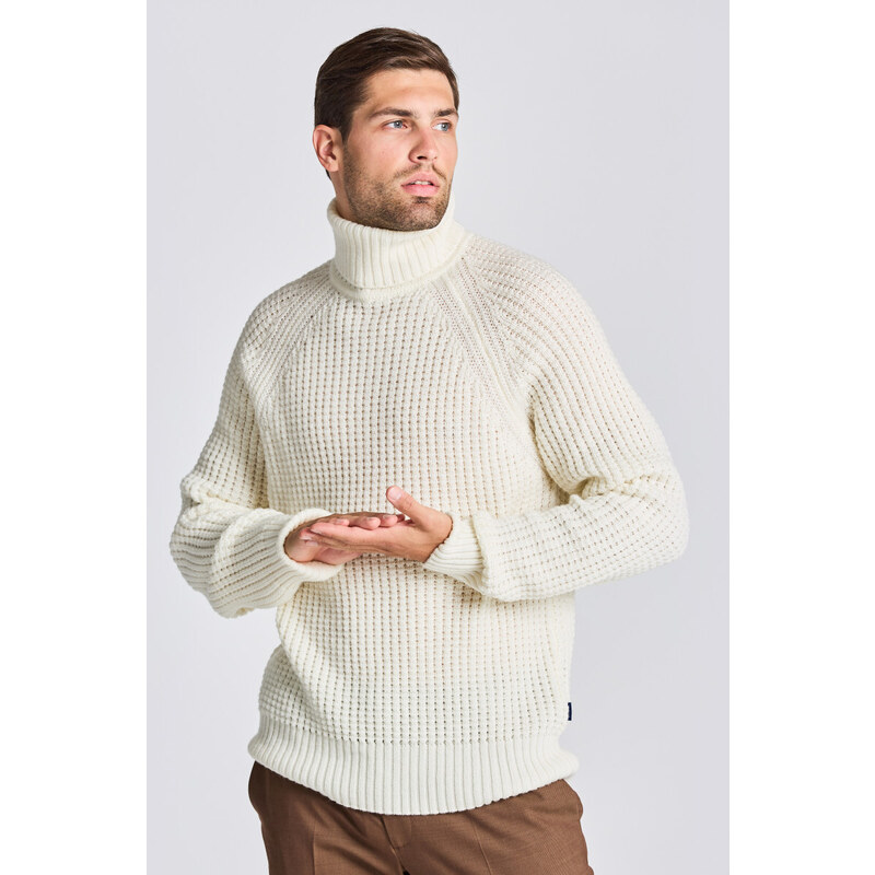 ROLÁK GANT D2. TEXTURED ROLL NECK bílá L