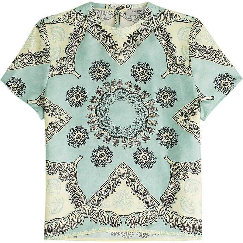 Valentino Printed Silk Blouse