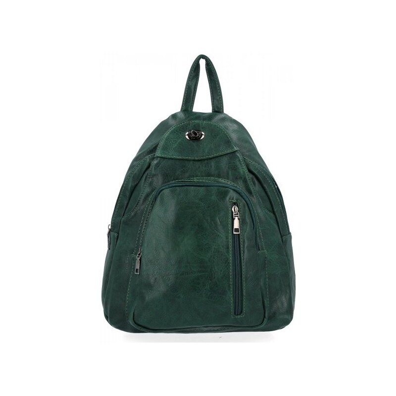Dámská kabelka batůžek Hernan lahvově zelená HB0368-1