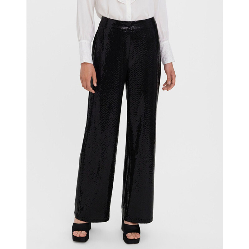 VERO MODA PLETENÉ VMLEXI HR STRAIGHT PANTS