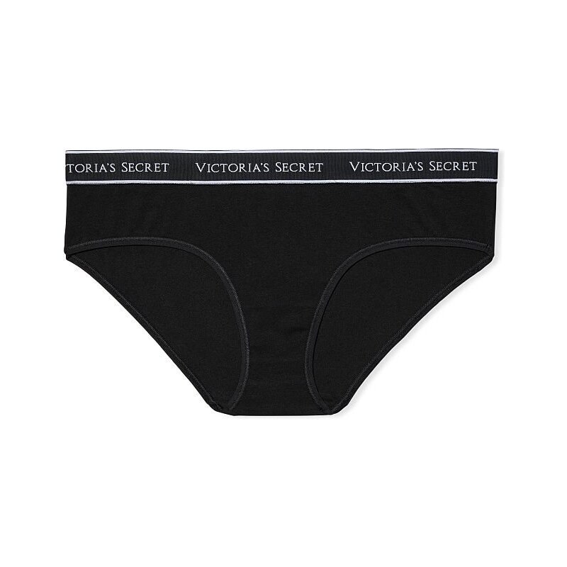Victoria's Secret černé klasické kalhotky Logo