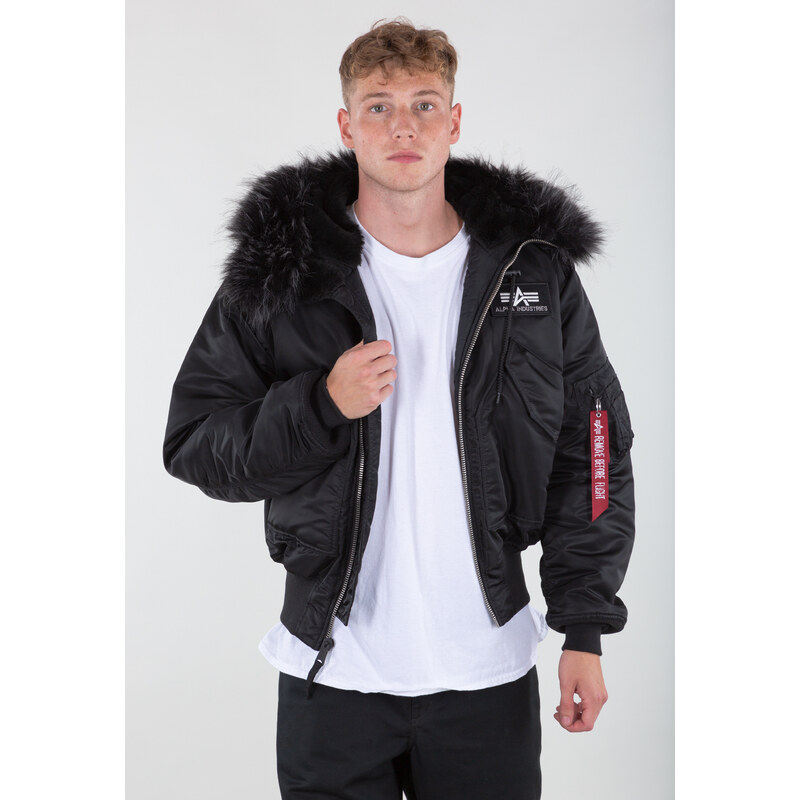 Alpha Industries Bunda 46P Hooded Custom black/black 75140222