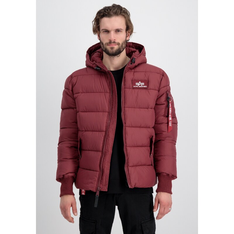 Alpha Industries Bunda Hooded Puffer Alpha FD burgundy 75140228