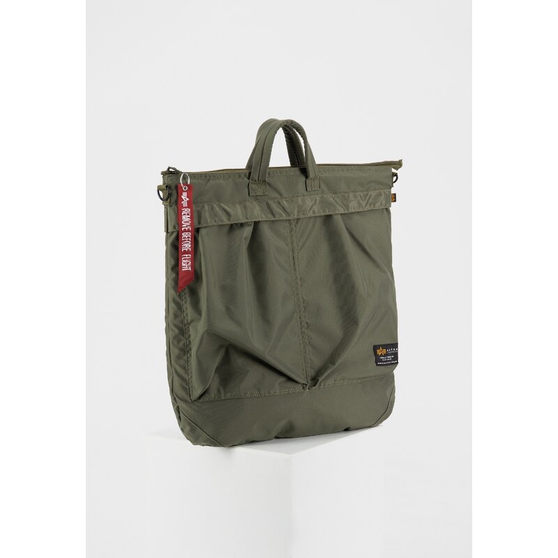 Alpha Industries Taška Label Helmet Bag dark olive 20L