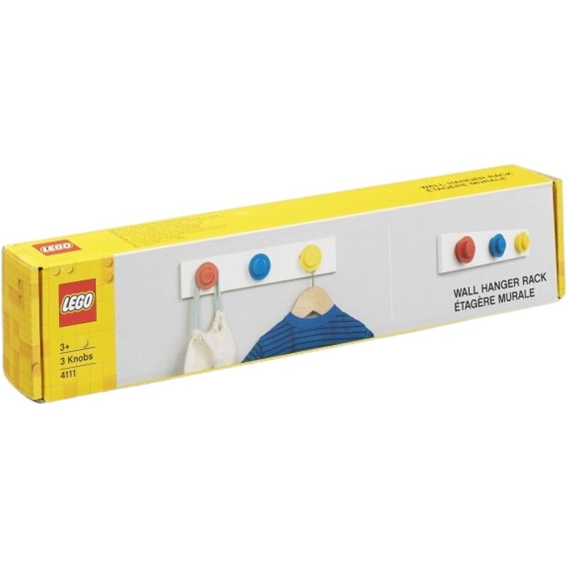 Lego Pestrobarevný věšák LEGO Storage 33 x 6,5 cm