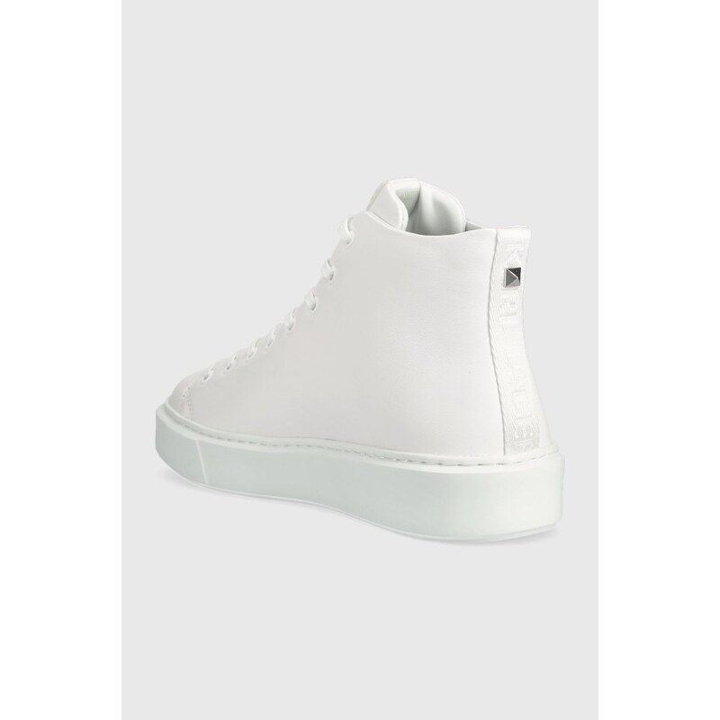 Kožené sneakers boty Karl Lagerfeld KL52265 MAXI KUP bílá barva