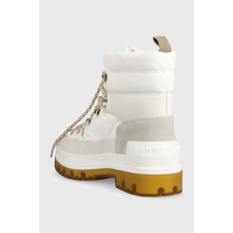 Boty Tommy Hilfiger Laced Outdoor Boot bílá barva
