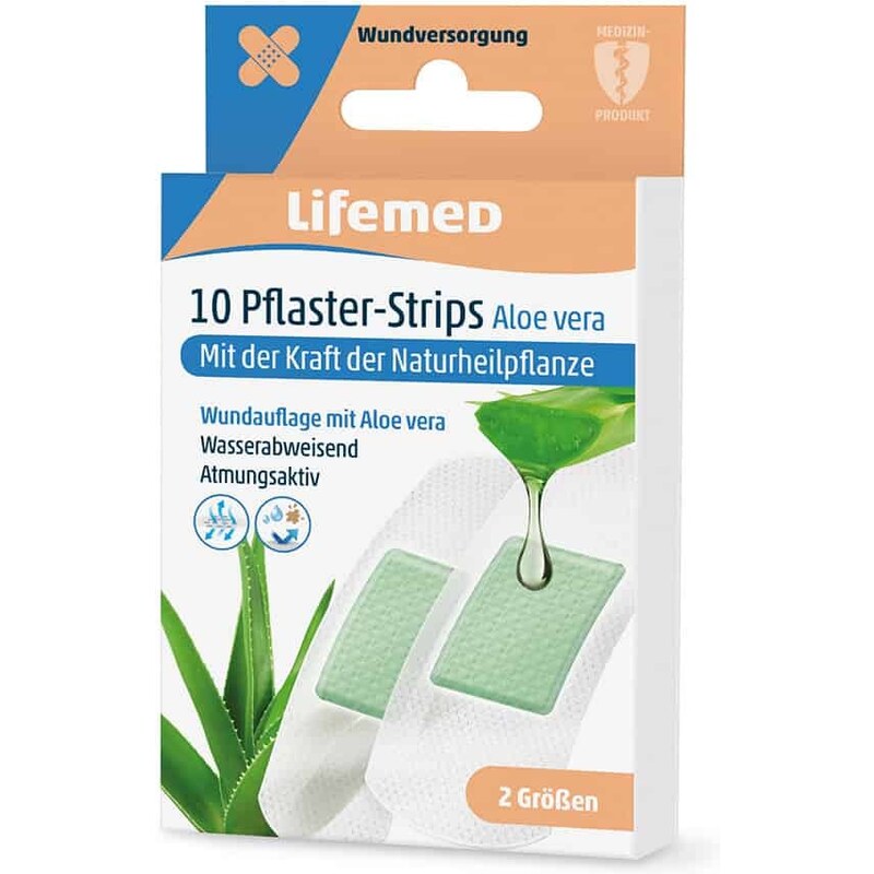 LIFEMED Náplasti s Aloe vera, 10 ks