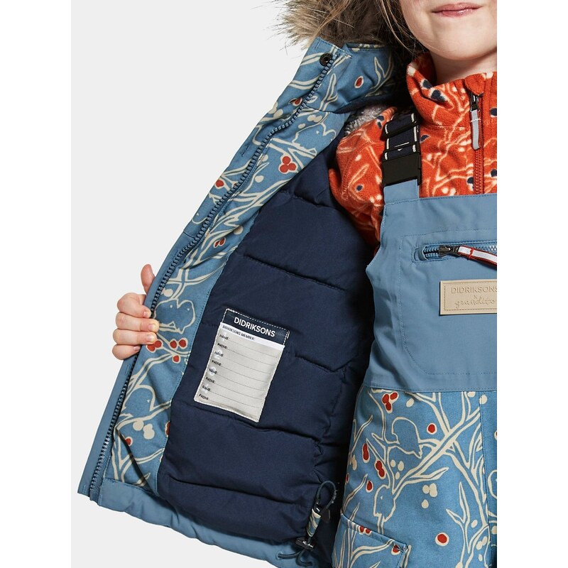 Dětská zimní bunda Didriksons Polarbjornen Print Blue