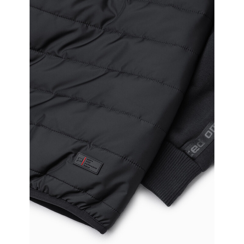 Ombre Clothing Pánská přechodová bunda - černá C601