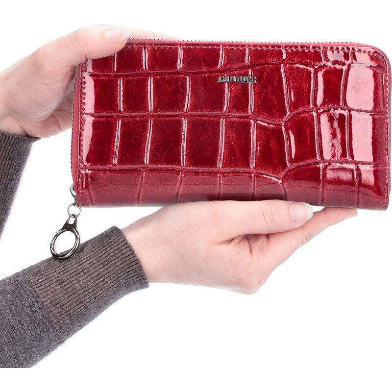 Dámská kožená peněženka Carmelo červená 2111 R CV