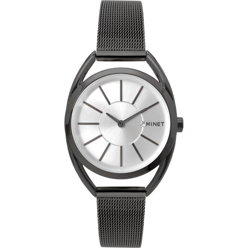 MINET Černé dámské hodinky ICON GREY MWL5217 75153223