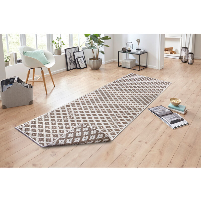 NORTHRUGS - Hanse Home koberce Kusový koberec Twin-Wendeteppiche 105465 Linen – na ven i na doma - 160x230 cm