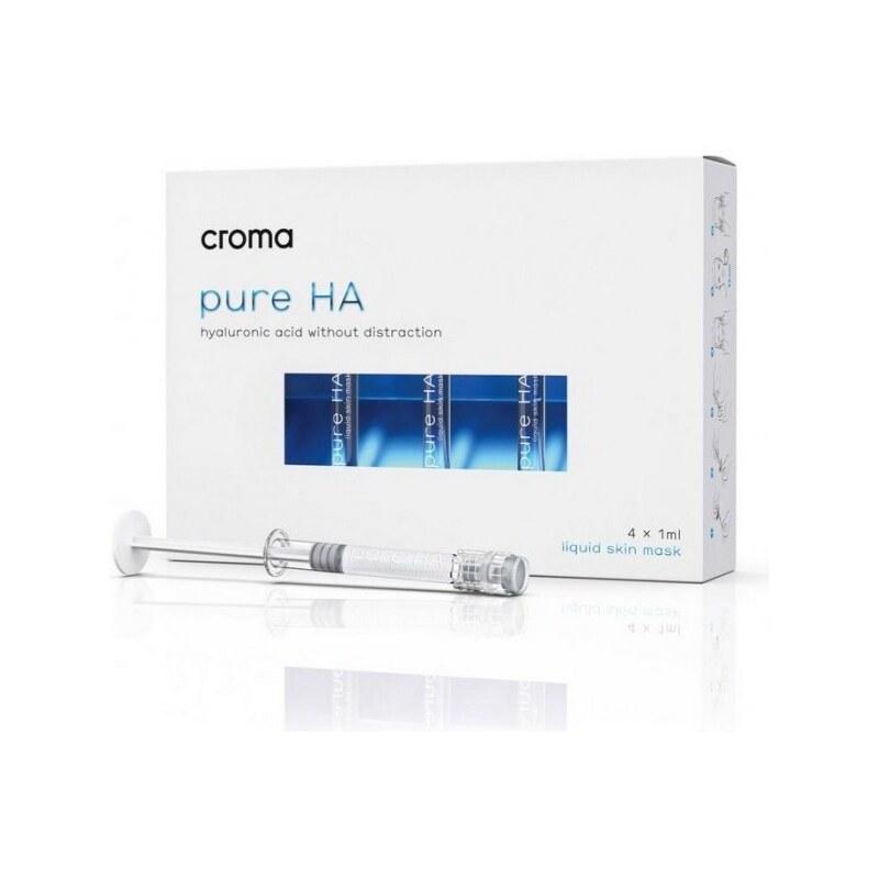 CROMA Pure HA - Tekutá maska s kyselinou hyaluronovou 4 x 1 ml