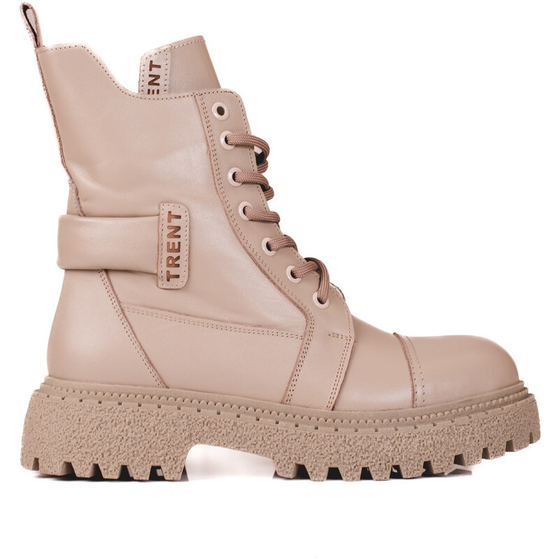 Leather workers for women Shelovet beige