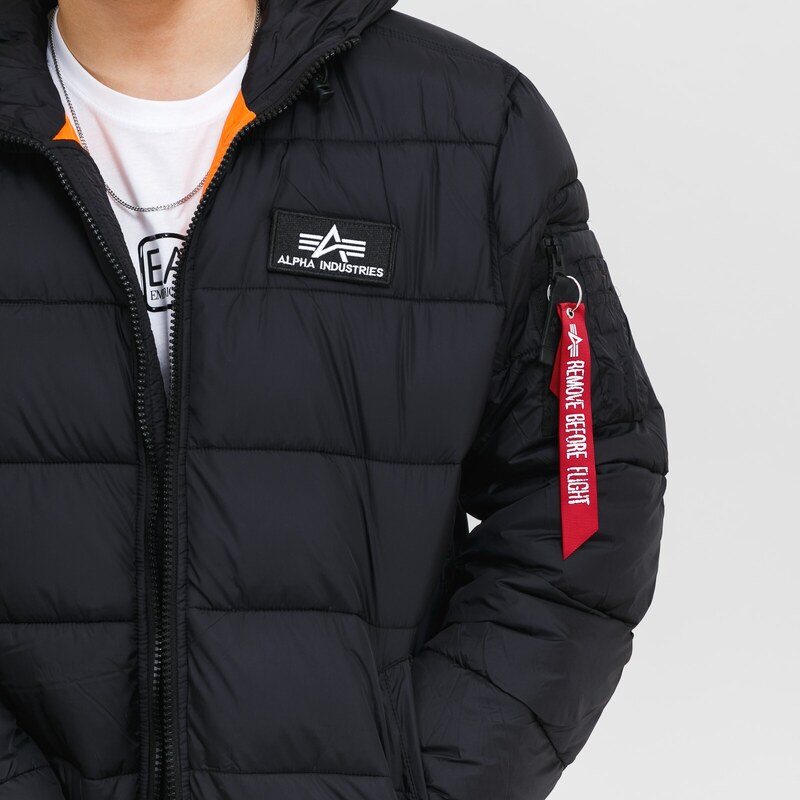 Alpha Industries Hooded Puffer Alpha FD black