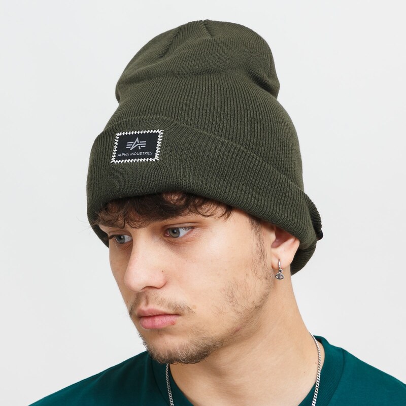 Alpha Industries X-Fit Beanie dark green