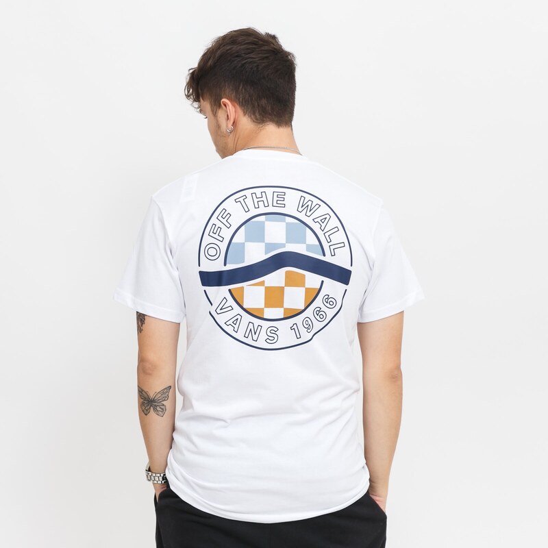 Vans Circle sidestripe ss tee White