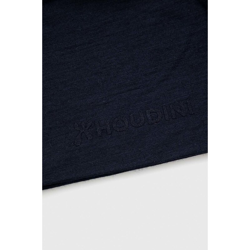 Čepice Houdini Desoli černá barva, z tenké pleteniny, vlněná