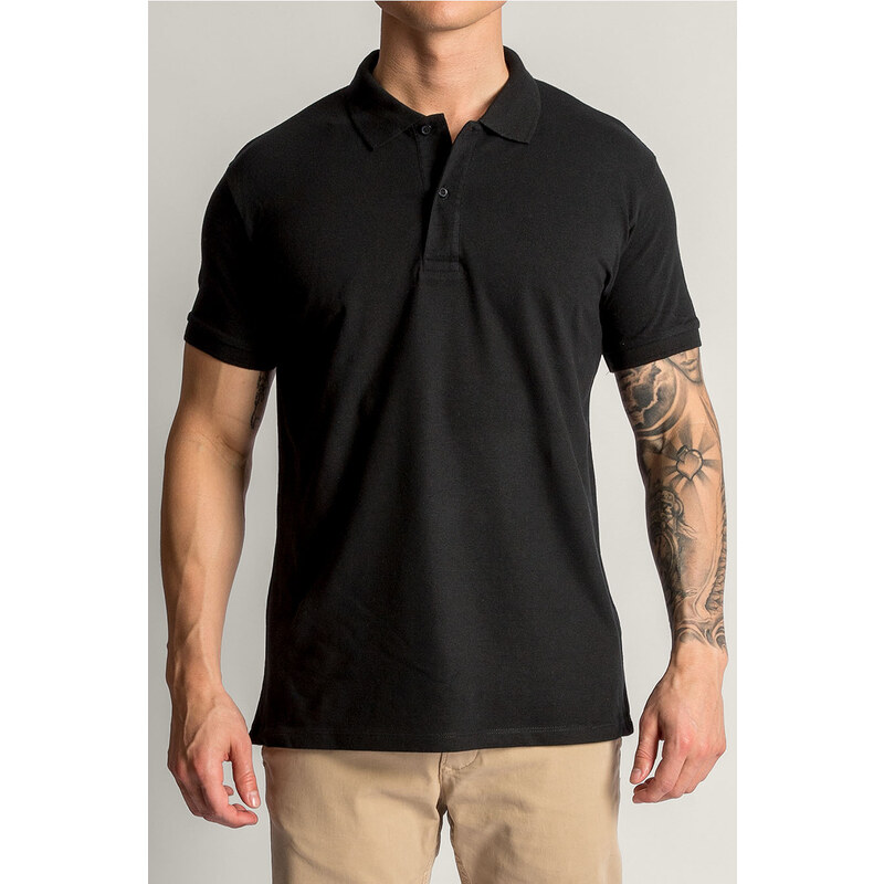 Hendrix Premium Polo Slim Fit, Barva Černá