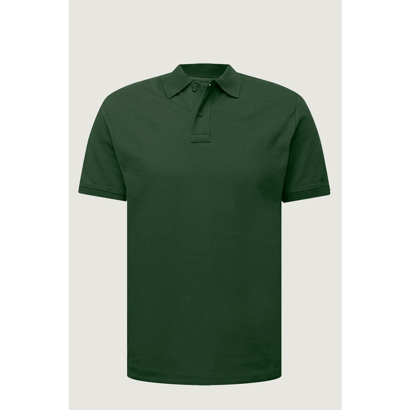 Premium Polo Slim Fit, Barva Zelená