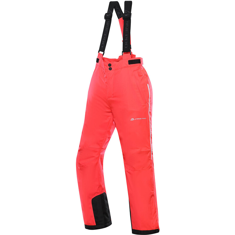 Dětské lyžařské kalhoty s PTX membránou Alpine Pro LERMONO - růžovo-oranžová
