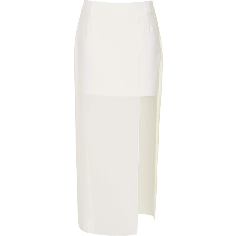 Topshop **Fortune Teller Skirt with Sheer Panel by Jovonnista