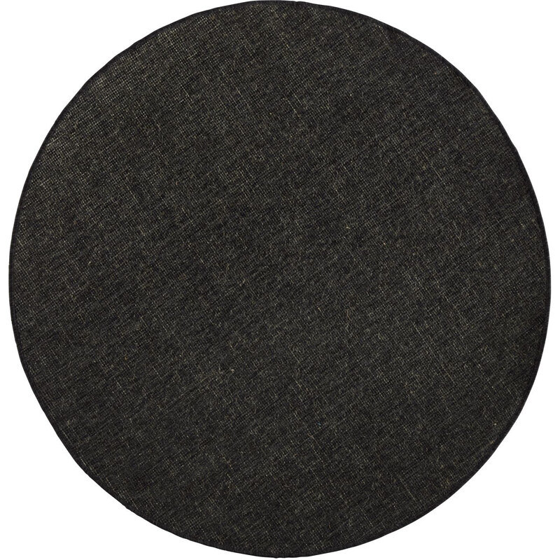 NORTHRUGS - Hanse Home koberce Kusový koberec Twin-Wendeteppiche 103096 schwarz creme kruh – na ven i na doma - 140x140 (průměr) kruh cm
