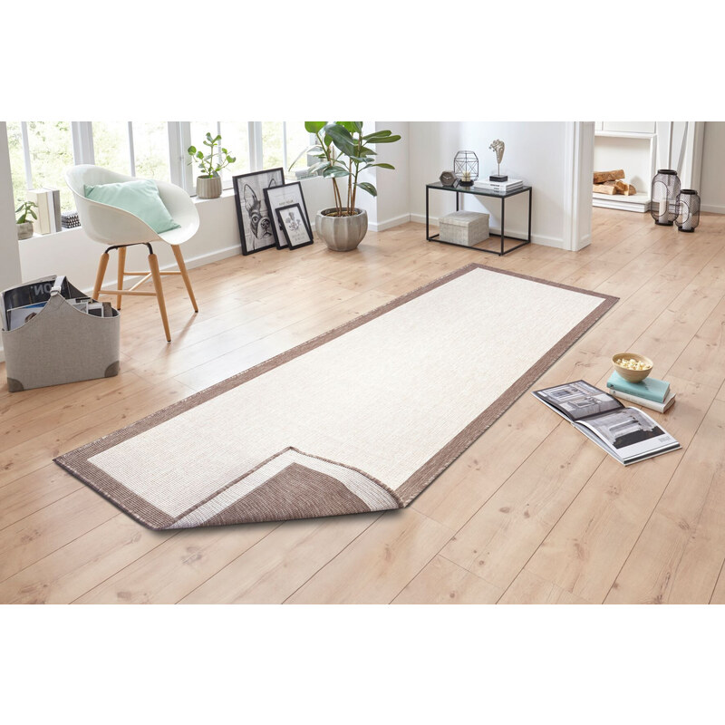 NORTHRUGS - Hanse Home koberce Kusový koberec Twin-Wendeteppiche 105474 Linen – na ven i na doma - 120x170 cm